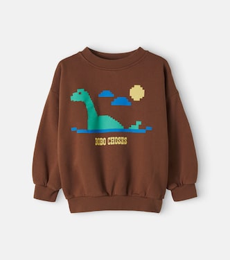 Printed cotton jersey sweatshirt | Bobo Choses
