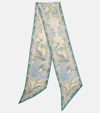 Floral silk scarf | Zimmermann