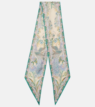 Floral silk scarf | Zimmermann