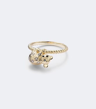 Koala 9kt gold ring with diamonds | Yvonne Léon