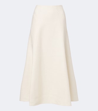 圈圈呢中长半身裙 | Roland Mouret