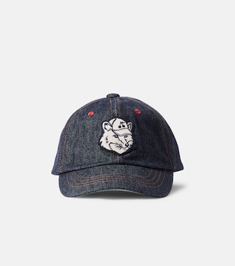 x Maison Kitsuné denim baseball cap | Bonpoint
