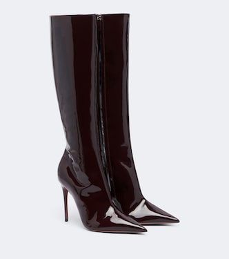 Vera patent leather knee-high boots | Paris Texas