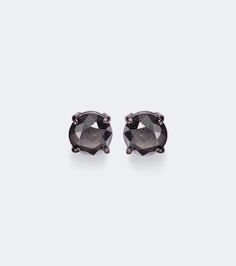 18kt black gold earrings with black diamonds | Shay Jewelry