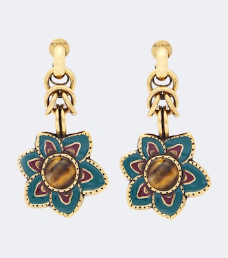 Embellished floral drop earrings | Etro