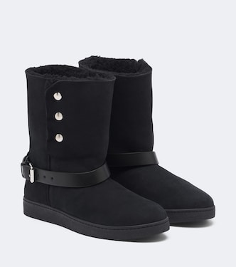 Nolyz shearling-lined suede ankle boots | Isabel Marant