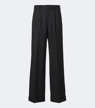 Pleated wool twill wide-leg pants | Junya Watanabe