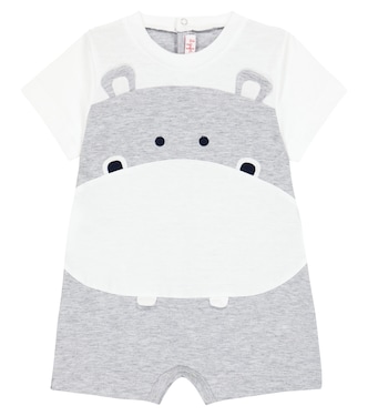 Baby hippo cotton bodysuit | Il Gufo
