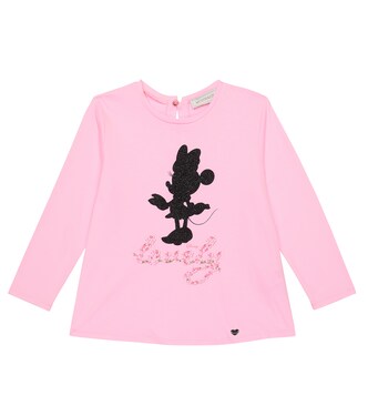 x Disney® embellished jersey T-shirt | Monnalisa