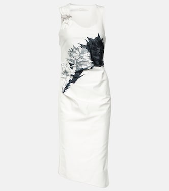 Bridal printed midi dress | Jacques Wei