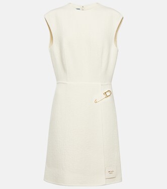 Verziertes Minikleid aus einem Wollgemisch | Prada