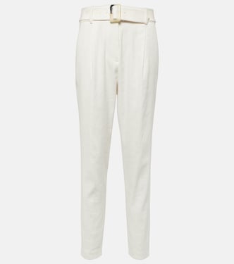 Pantalon tapered Sofia en lin mélangé | Veronica Beard