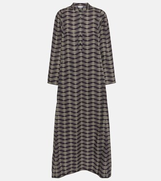 Robe longue en coton imprimé | Dries Van Noten