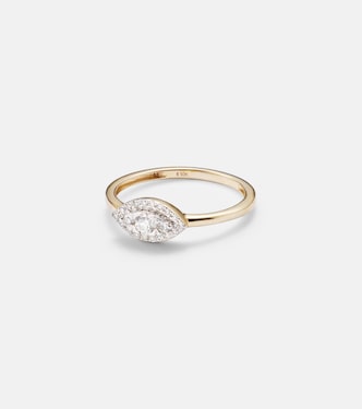 Ring Muse aus 10kt Gelbgold mit Diamanten | Stone and Strand