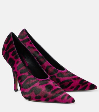 Jessica 105 leopard-print calf hair pumps | Paris Texas