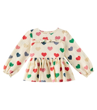 Elin printed cotton seersucker blouse | Konges Sløjd