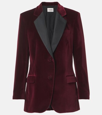 Blazer de terciopelo de algodón | Tod's