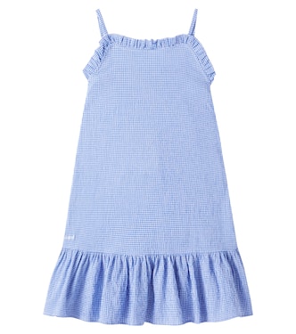 Sophia checked cotton seersucker dress | Liewood