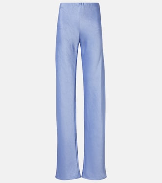 Pantalon ample à taille haute en satin | Vince