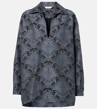 Anemone wool-blend jacquard shirt | Max Mara
