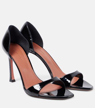 Agnese 95 patent leather sandals | Amina Muaddi