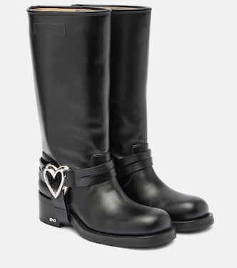 Bottes Double Heart en cuir | Mach & Mach
