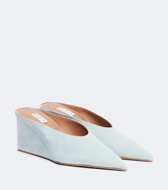 Cube 75 suede wedge mules | Alaïa
