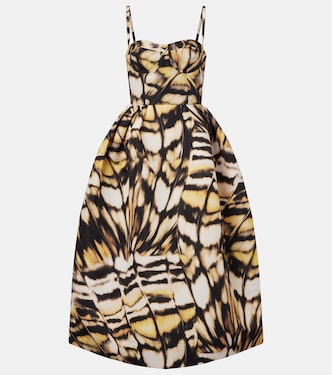 Printed faille cocktail dress | Oscar de la Renta