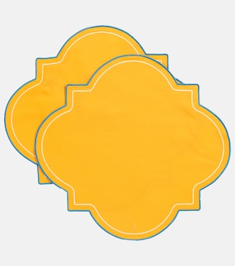 Medallion set of 2 canvas placemats | La DoubleJ