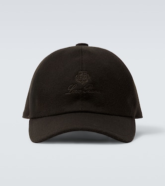 Logo embroidered suede baseball cap | Loro Piana