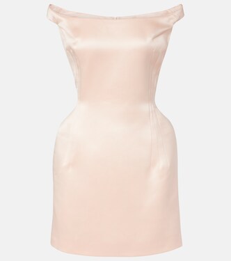Vestido corto de satén de seda | Magda Butrym