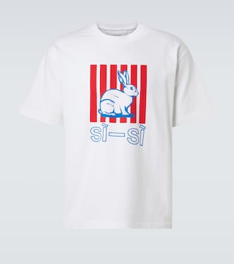 Printed cotton jersey T-shirt | Bottega Veneta