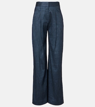 Pantalones anchos Rimini en mezcla de lino | Veronica Beard