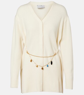 Belted wool cardigan | Xu Zhi