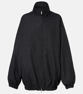 Baxter plaid oversized blouson jacket | The Frankie Shop