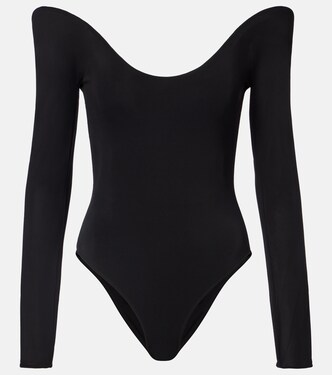 Off-shoulder jersey bodysuit | Alaïa