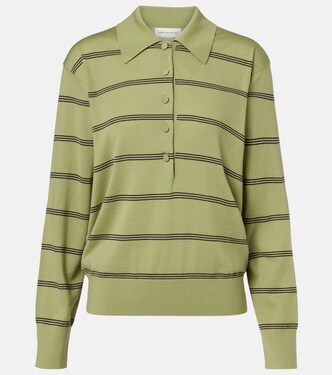 Striped wool polo sweater | Dries Van Noten