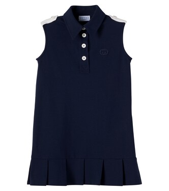 Cotton-blend shirt dress | Gucci Kids