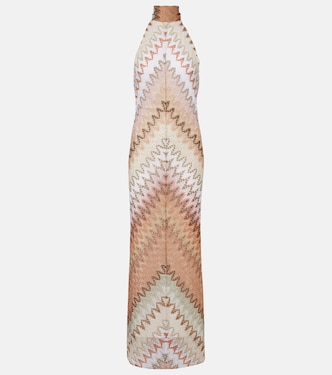 Halterneck lamé gown | Missoni
