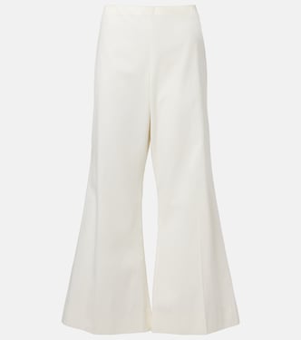Pantaloni flared Walter in cotone e seta | Khaite