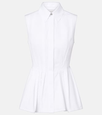 Certosa peplum cotton poplin shirt | Sportmax