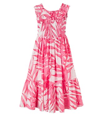 Suzanne floral ruffled cotton dress | Poupette St Barth Kids
