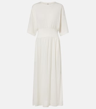 Cotton and silk jersey midi dress | Toteme
