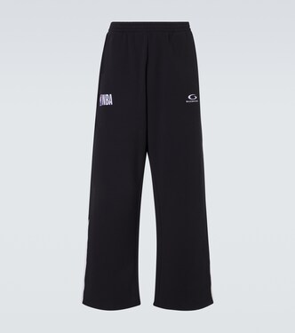 x NBA logo cotton fleece sweatpants | Balenciaga