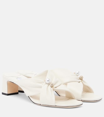Rafi 임벨리시드 레더 뮬 | Jimmy Choo