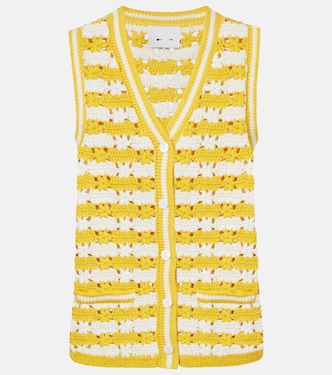 Goldie Watson cotton crochet vest | The Upside