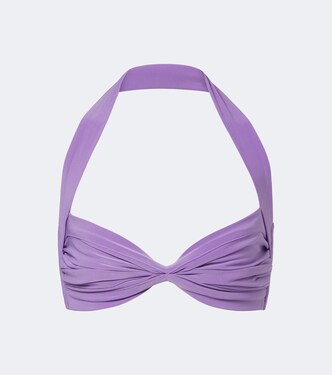 Bill ruched bikini top | Norma Kamali