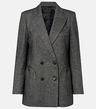 Everyday herringbone wool-blend blazer | Blazé Milano