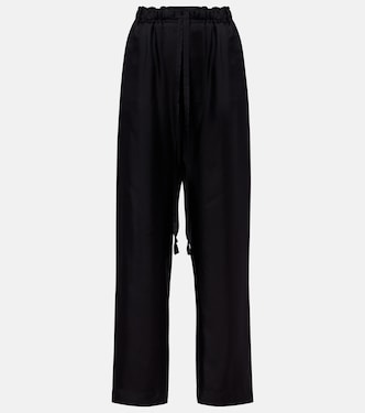 Weite Hose aus Seiden-Twill | Phoebe Philo