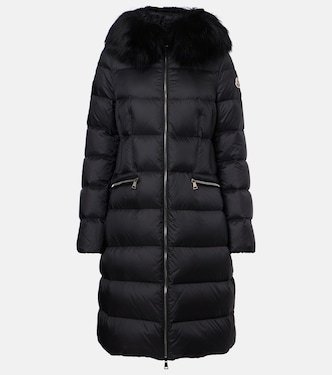 Boedic shearling-trimmed down coat | Moncler